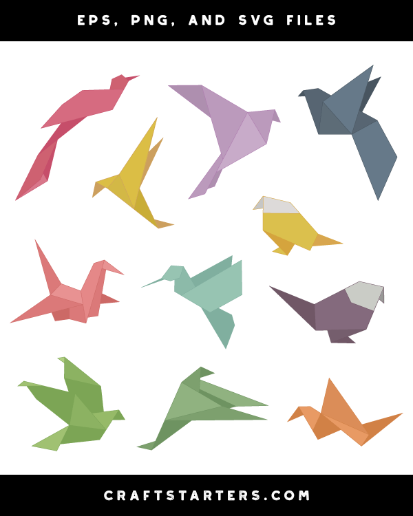 Origami Bird Clip Art