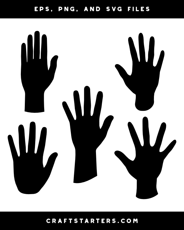Palm Hand Silhouette Clip Art