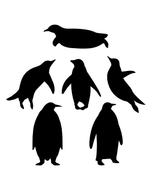 Penguin Silhouette Clip Art