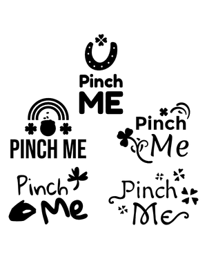 Pinch Me Silhouette Clip Art