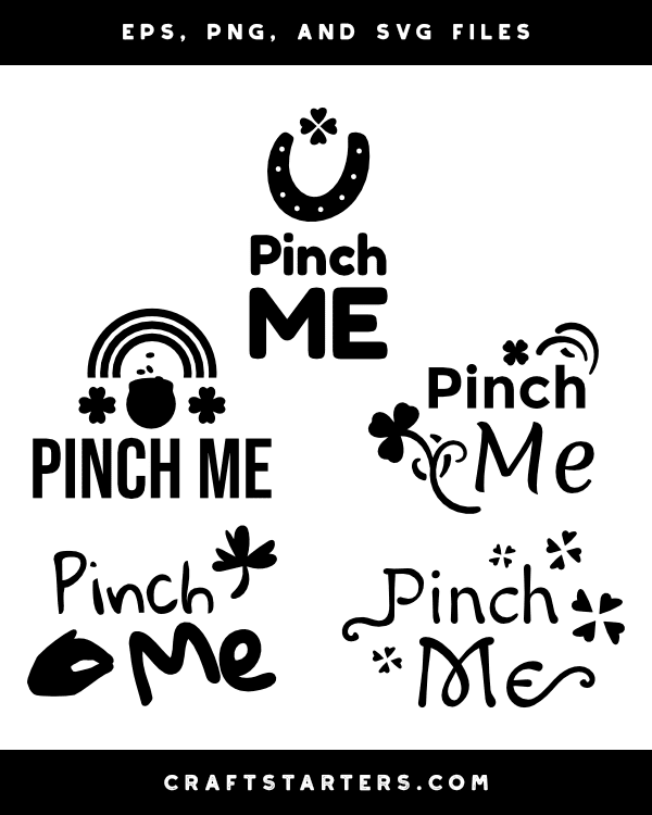 Pinch Me Silhouette Clip Art