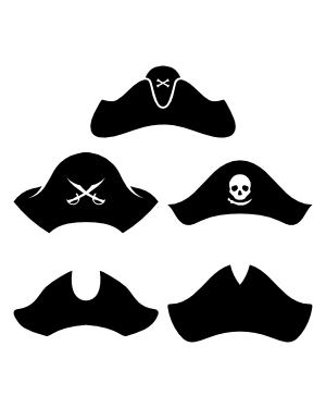 Pirate Hat Silhouette Clip Art