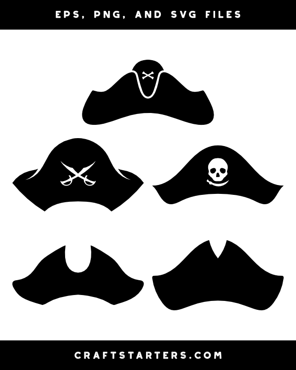 Pirate Hat Silhouette Clip Art