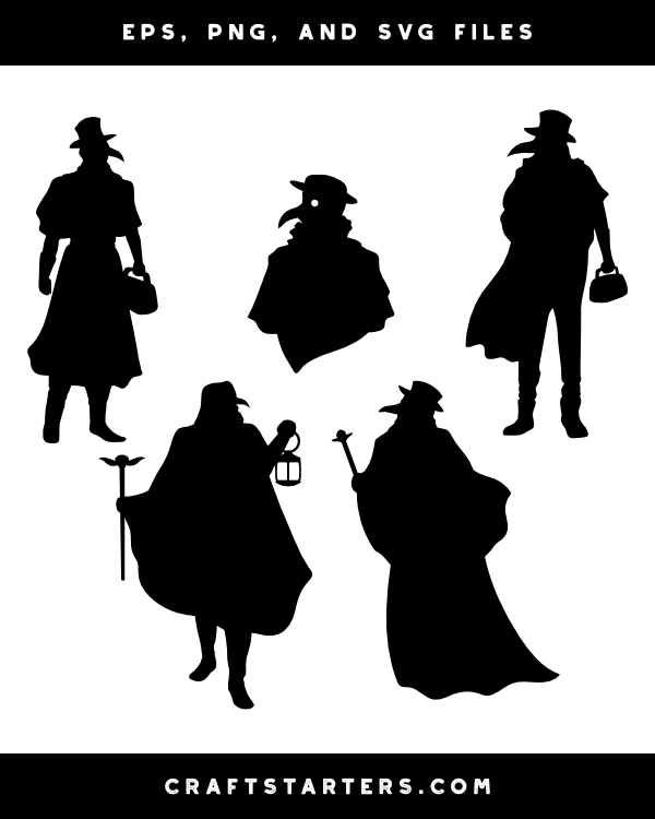 Plague Doctor Silhouette Clip Art