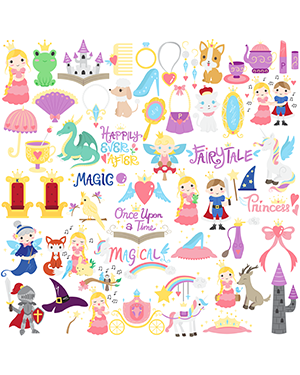Princess Digital Stamps