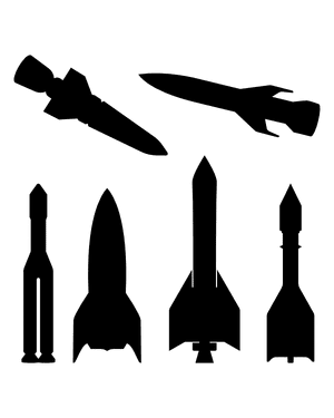 Rocket Silhouette Clip Art