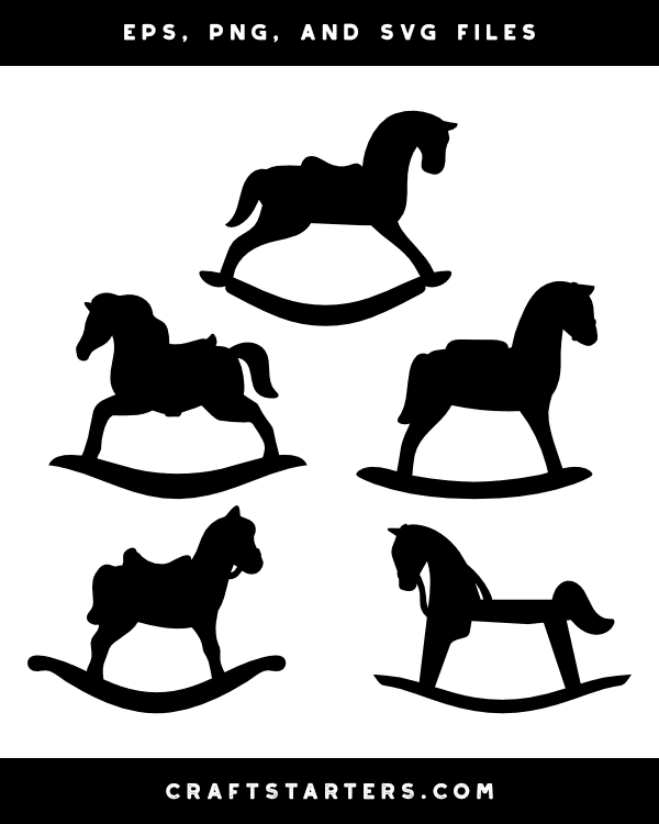 Rocking Horse Silhouette Clip Art