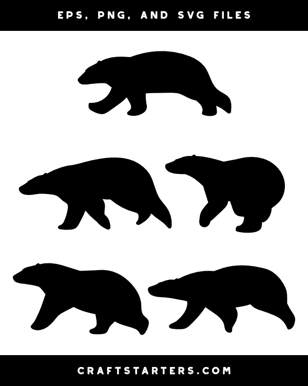 grizzly bear running clipart