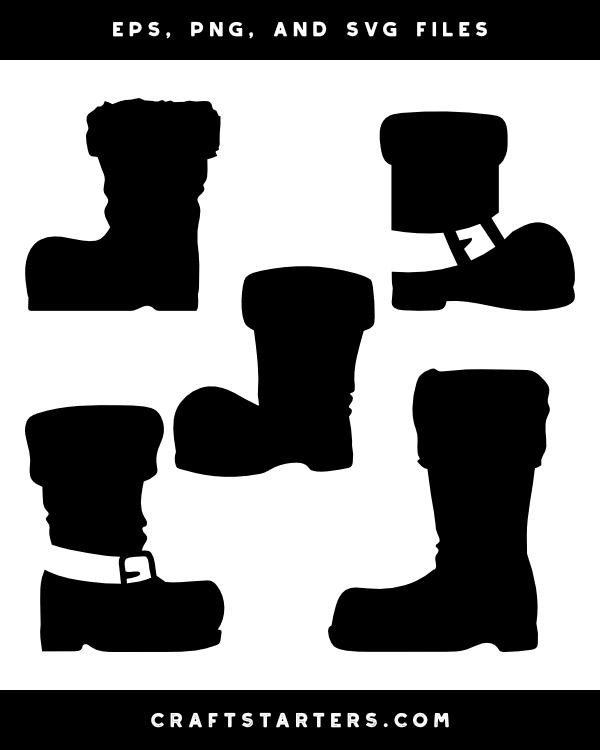Otherwise dignity Exclusion Santa Claus Boot Silhouette Clip Art