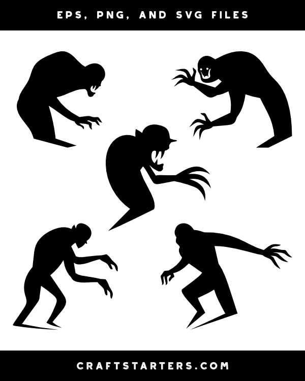 Scary Shadow Silhouette Clip Art