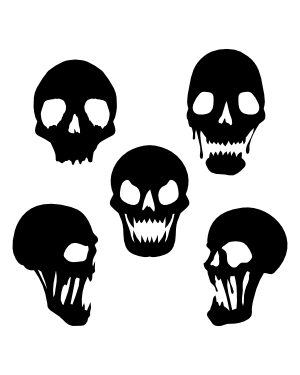 Scary Skull Silhouette Clip Art