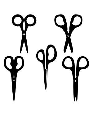 Scissors Silhouette Clip Art