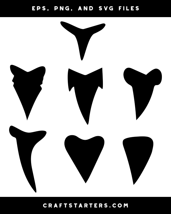Download Shark Tooth Silhouette Clip Art