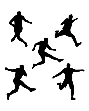 Shooting Soccer Player Silhouette Clip Art
