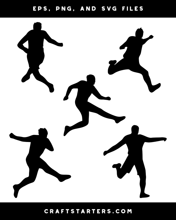 Shooting Soccer Player Silhouette Clip Art