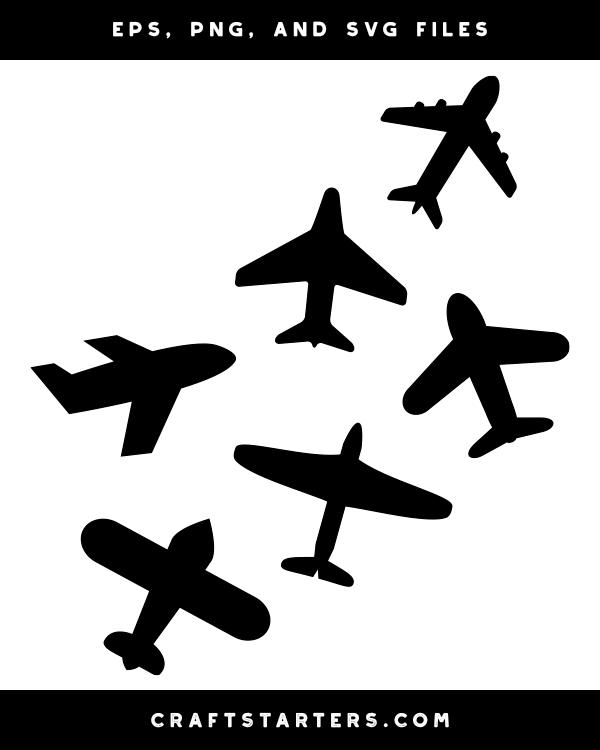 airplane clip art black and white