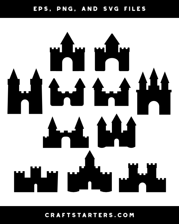 simple castle clipart images