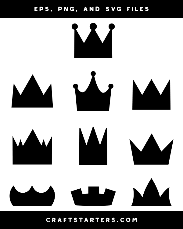 Download Simple Crown Silhouette Clip Art