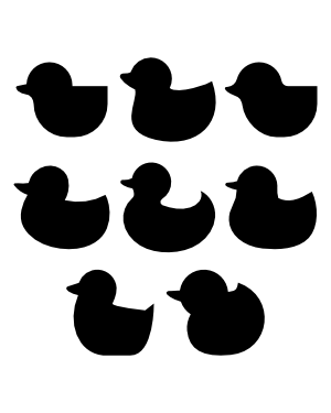 Simple Duck Silhouette Clip Art