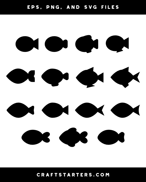 school of fish silhouette png