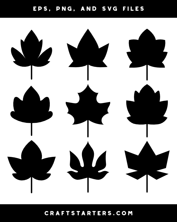 Simple Maple Leaf Silhouette Clip Art