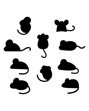 Simple Mouse Silhouette Clip Art