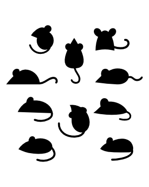 Simple Rat Silhouette Clip Art