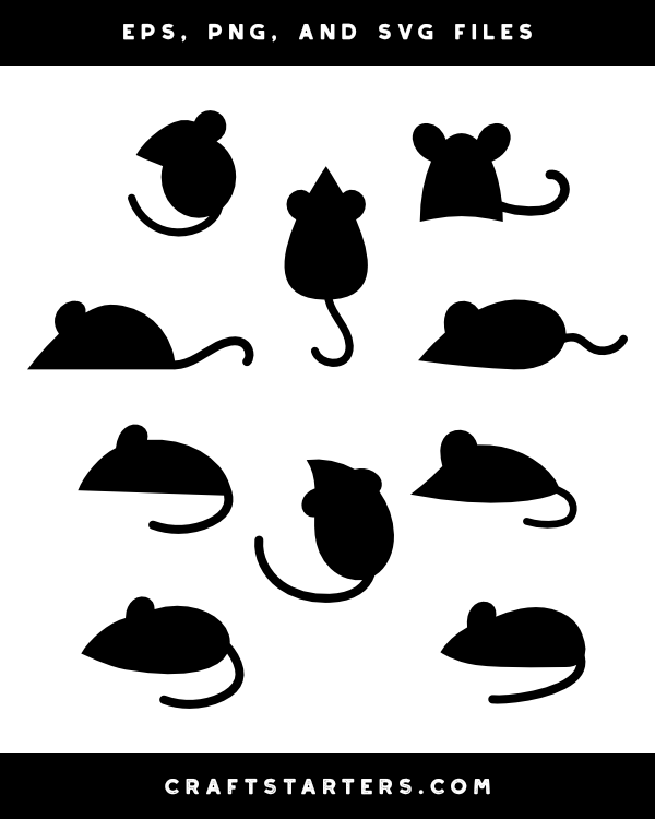 Simple Rat Silhouette Clip Art