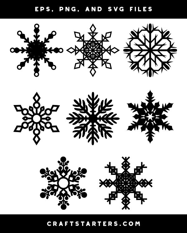 Snowflake Silhouette Clip Art