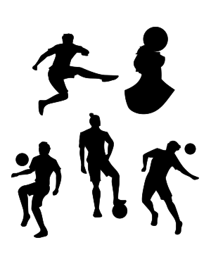 Soccer Player Silhouette Clip Art