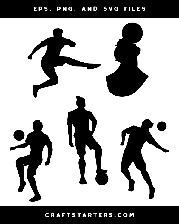 Soccer Player Silhouette Clip Art