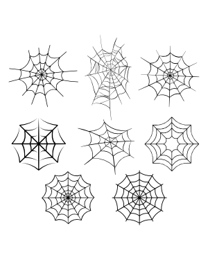 Spider Web Silhouette Clip Art