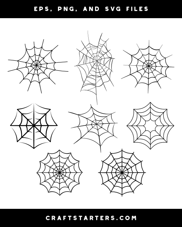 Spider Web Silhouette Clip Art