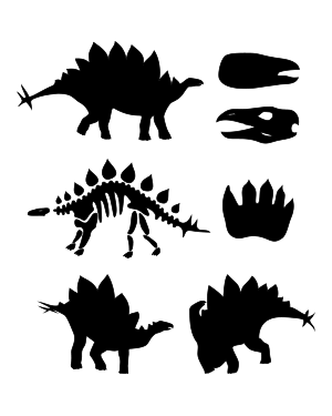 Stegosaurus Silhouette Clip Art