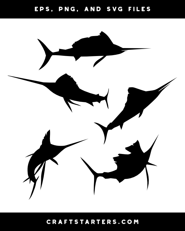 Swordfish Silhouette Clip Art