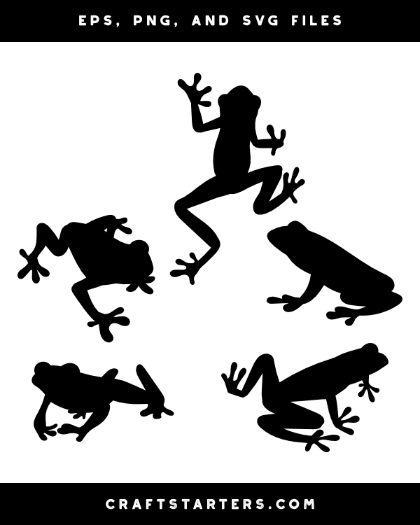 frog silhouette png
