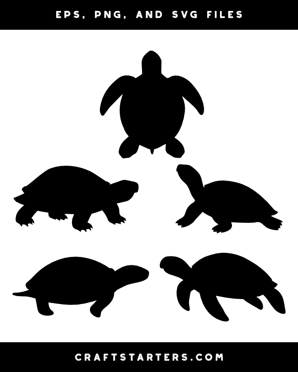 Turtle Silhouette Clip Art