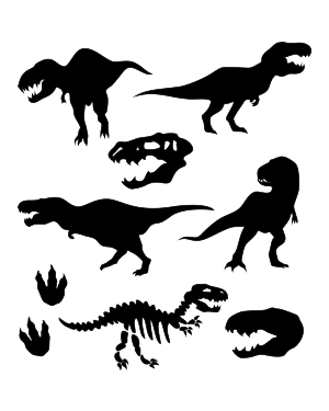 Tyrannosaurus Rex Silhouette Clip Art