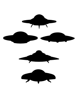 UFO Silhouette Clip Art