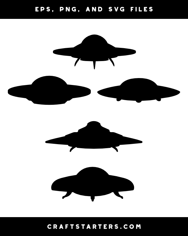 UFO Silhouette Clip Art