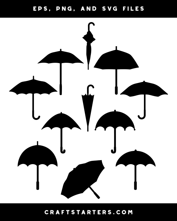 Umbrella Silhouette Clip Art