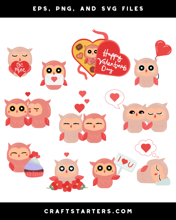 valentine owl clip art