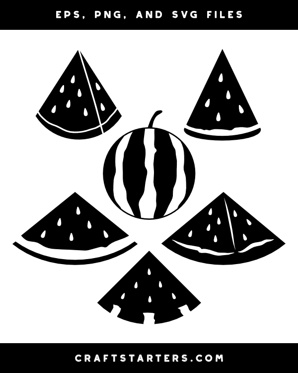 Watermelon Silhouette Clip Art