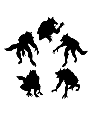 Werewolf Silhouette Clip Art