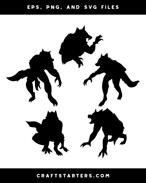 Werewolf Silhouette Clip Art