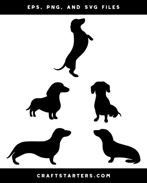 Wiener Dog Silhouette Clip Art