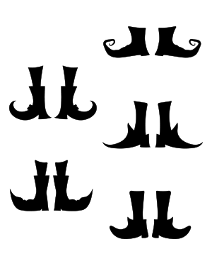 Witch Feet Silhouette Clip Art