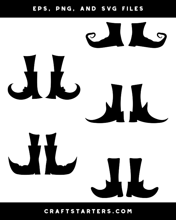 Witch Feet Silhouette Clip Art