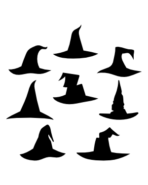 Witch Hat Silhouette Clip Art