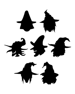 Witch Head Silhouette Clip Art